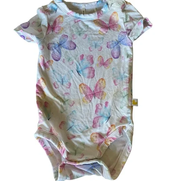 Posh Peanut Parz Multicolor Butterfly Bodysuit NB - Picture 3 of 5